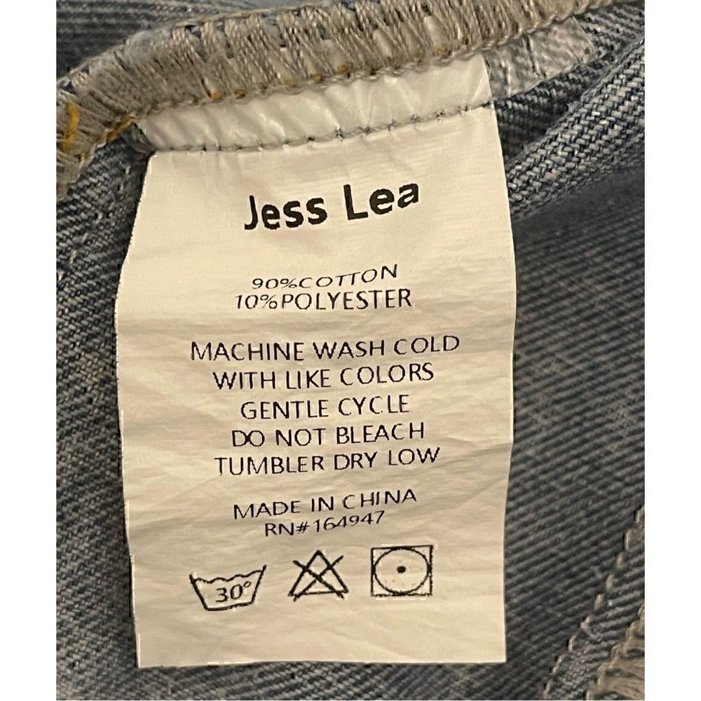 Jess Lea Rhinestone Light Wash Denim Jacket - Picture 10 of 12